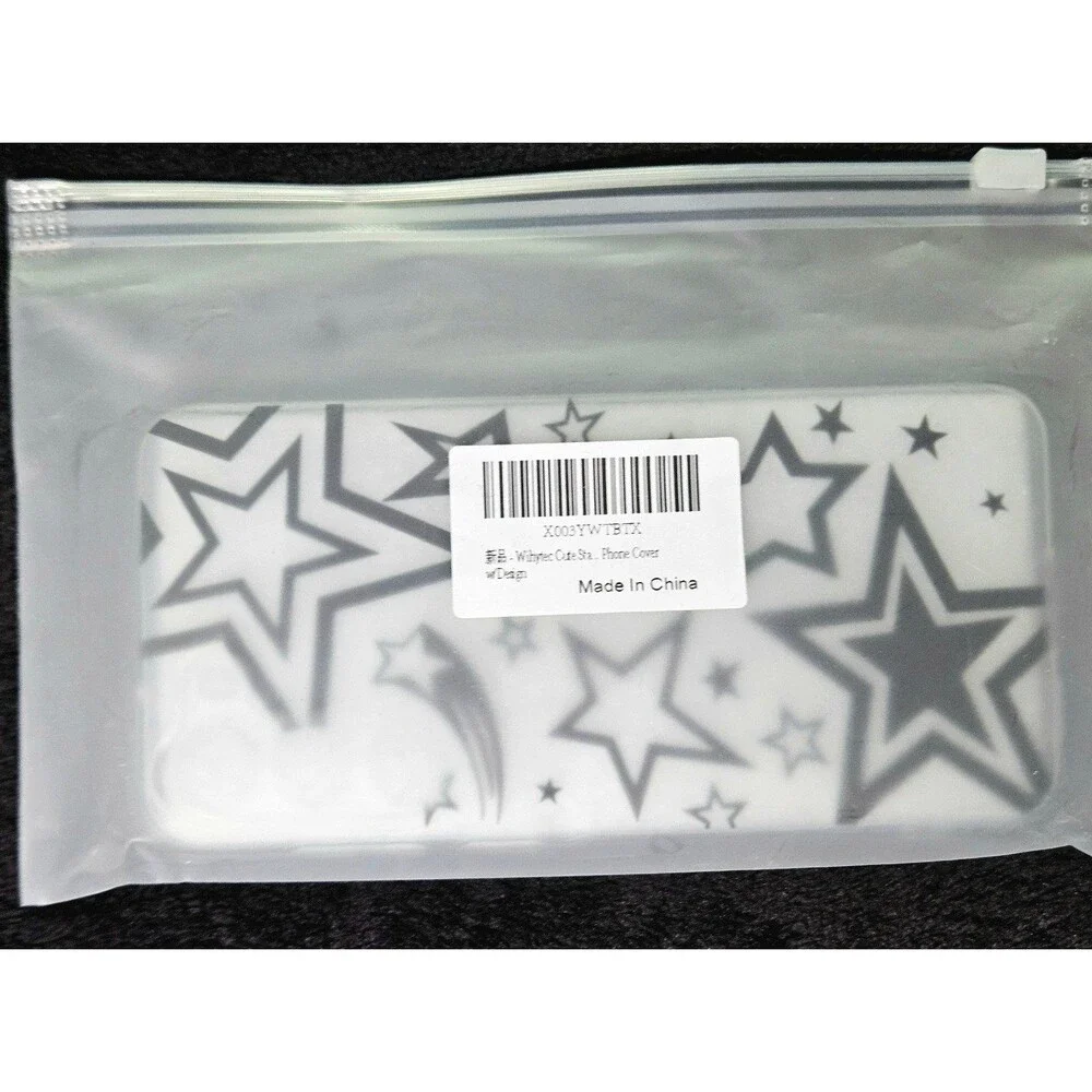 NWT  Wihytec Samsung S23 Ultra Black and White Star Design Phone Case